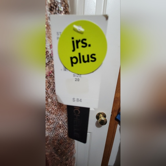 My Michelle Juniors Rose Gold Sequins Dress (read description) * - Picture 6 of 12